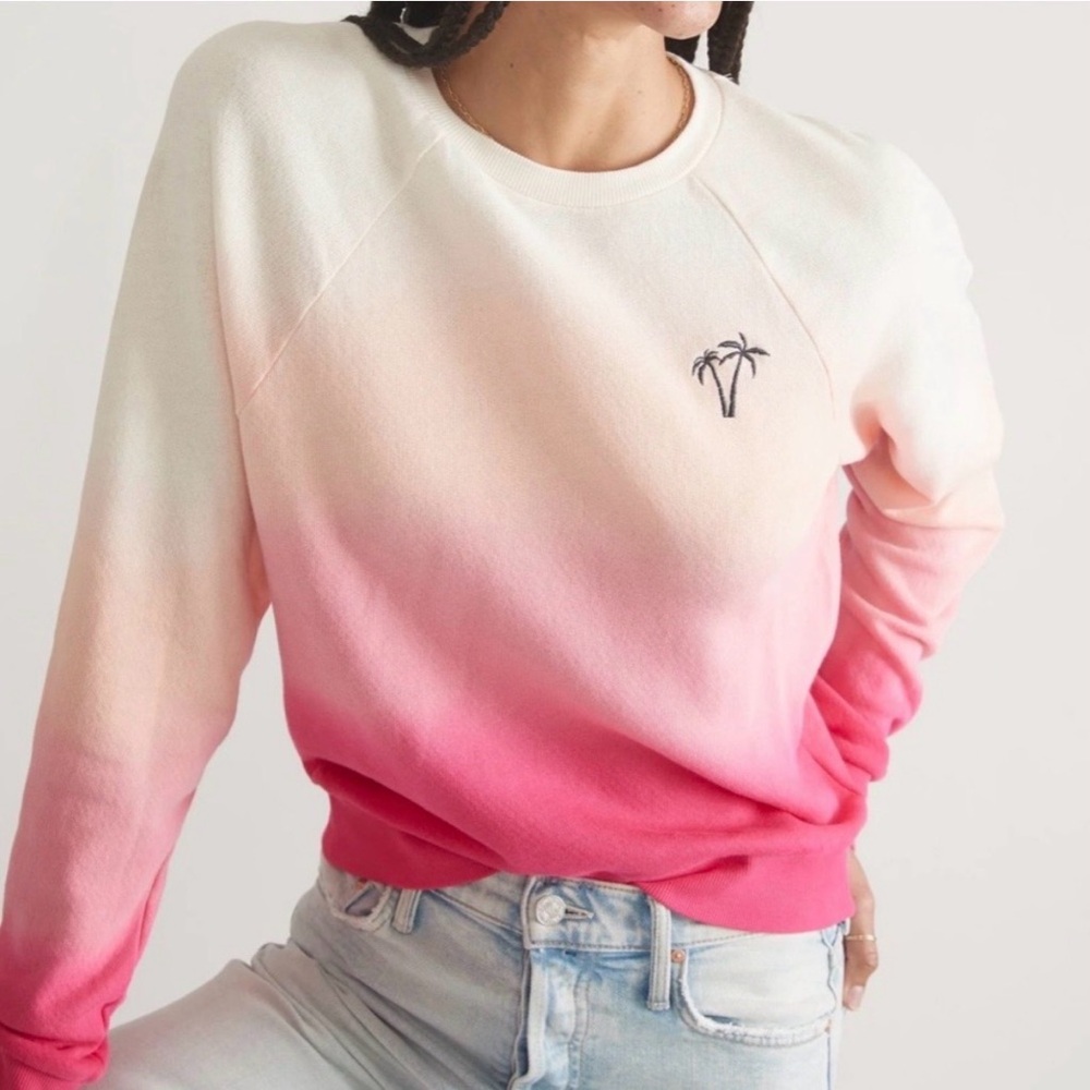 Marine Layer Women's Dip Dye Vintage Terry Crew Sweatshirt